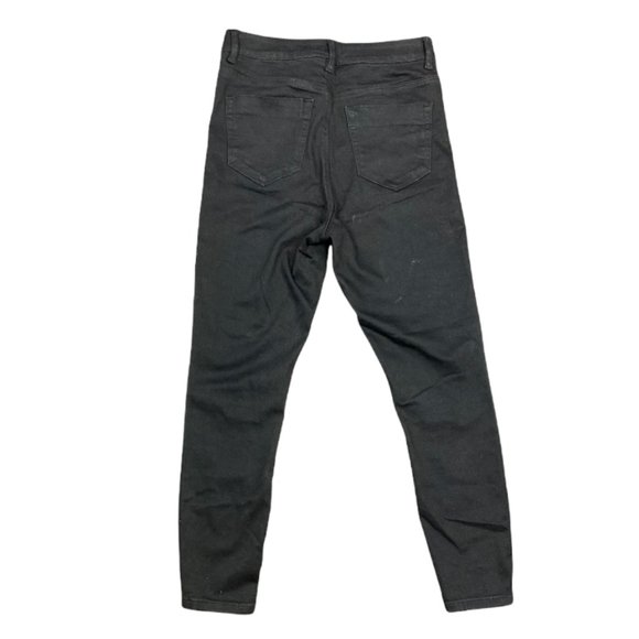 ASOS Design Ridley High Rise Skinny Jeans In Clean Black - Women Size 28 - Picture 4 of 6